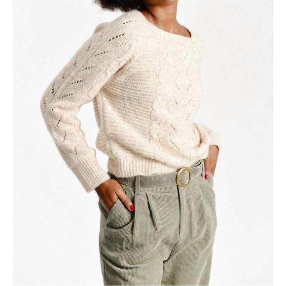 MOLLY™ - Button Front Cable Knit Sweater for Fall & Winter